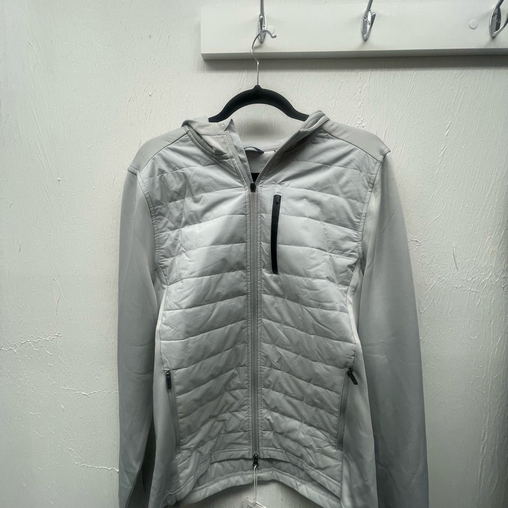 Mens Gray Hooded Jacket